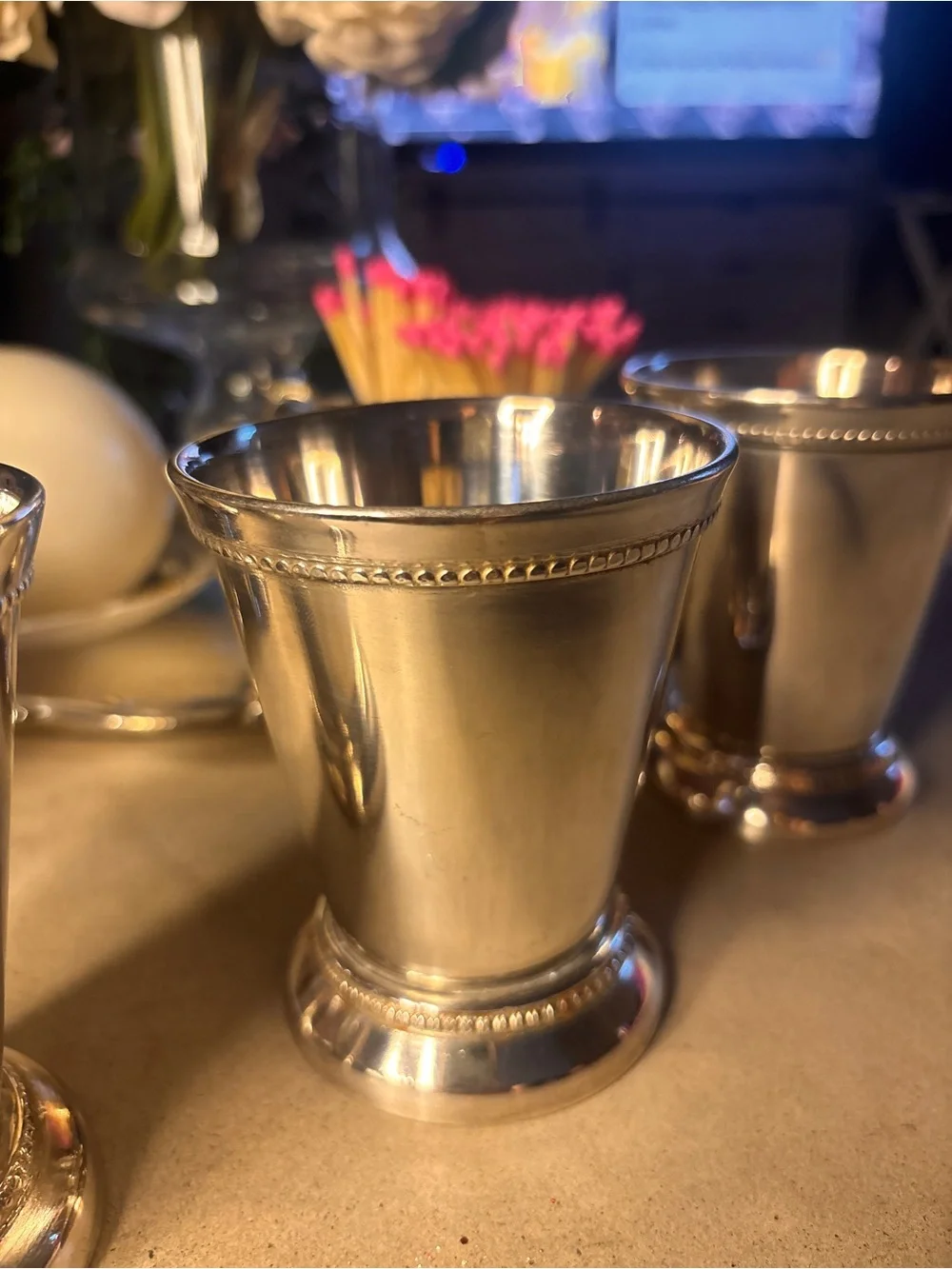 Classic Silver-Plated Julep Cups - Set of 4